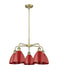 Innovations - 516-5CR-AB-MBD-75-RD - Five Light Chandelier - Downtown Urban - Antique Brass