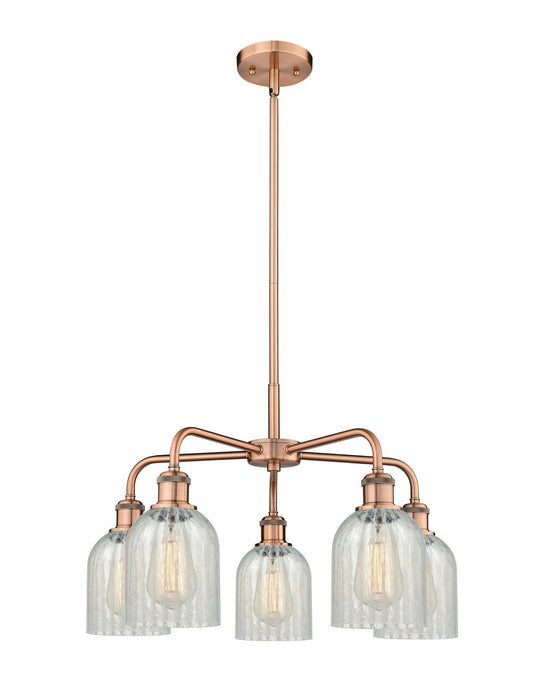 Innovations - 516-5CR-AC-G2511 - Five Light Chandelier - Downtown Urban - Antique Copper