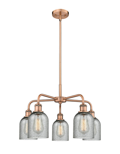 Ballston Five Light Chandelier Antique Copper