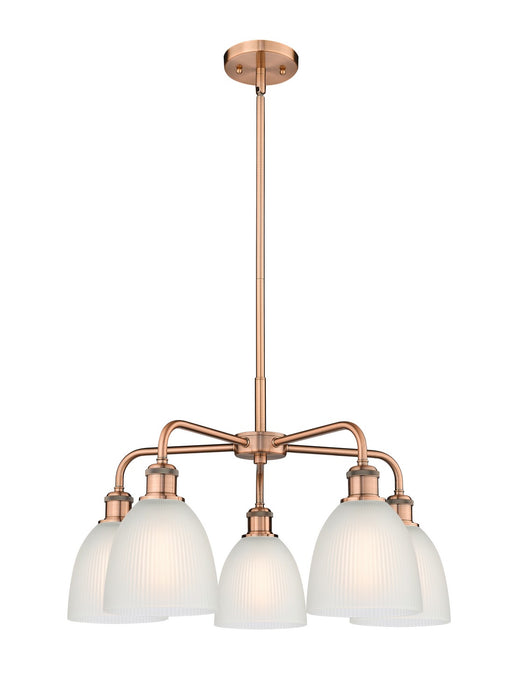 Innovations - 516-5CR-AC-G381 - Five Light Chandelier - Downtown Urban - Antique Copper