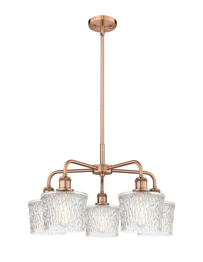 Ballston Five Light Chandelier Antique Copper