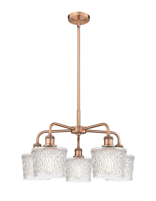 Innovations - 516-5CR-AC-G402 - Five Light Chandelier - Downtown Urban - Antique Copper