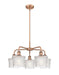 Innovations - 516-5CR-AC-G402 - Five Light Chandelier - Downtown Urban - Antique Copper