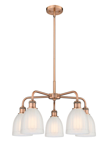 Ballston Five Light Chandelier Antique Copper