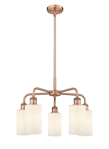 Ballston Five Light Chandelier Antique Copper