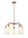 Innovations - 516-5CR-AC-G801 - Five Light Chandelier - Downtown Urban - Antique Copper