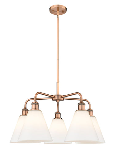 Ballston Five Light Chandelier Antique Copper