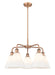 Innovations - 516-5CR-AC-GBC-81 - Five Light Chandelier - Downtown Urban - Antique Copper