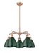 Innovations - 516-5CR-AC-MBD-75-GR - Five Light Chandelier - Downtown Urban - Antique Copper