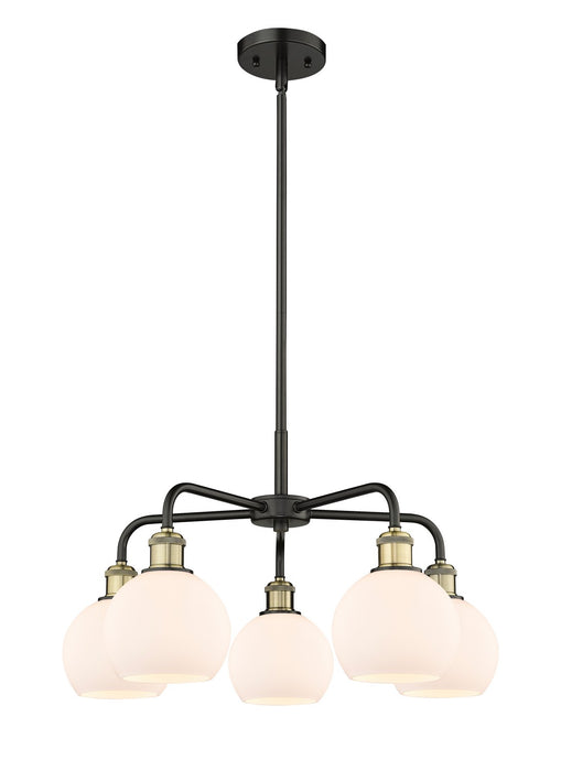 Innovations - 516-5CR-BAB-G121-6 - Five Light Chandelier - Downtown Urban - Black Antique Brass