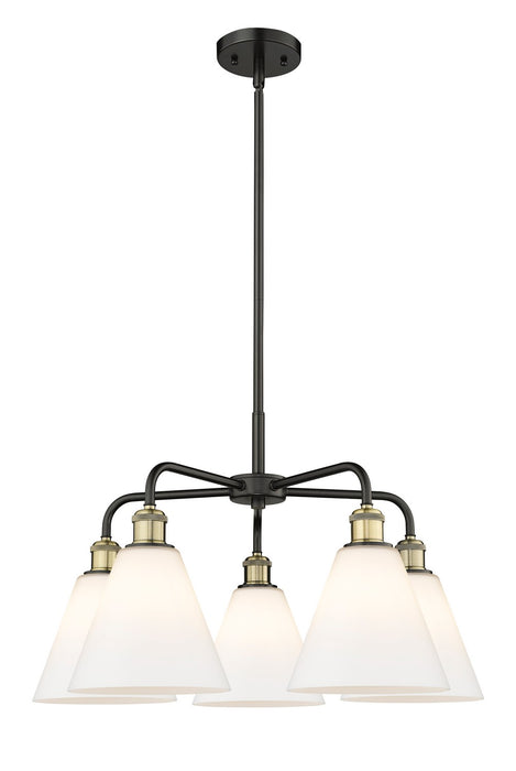 Innovations - 516-5CR-BAB-GBC-81 - Five Light Chandelier - Downtown Urban - Black Antique Brass