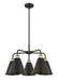 Innovations - 516-5CR-BAB-MBC-8-BK - Five Light Chandelier - Downtown Urban - Black Antique Brass