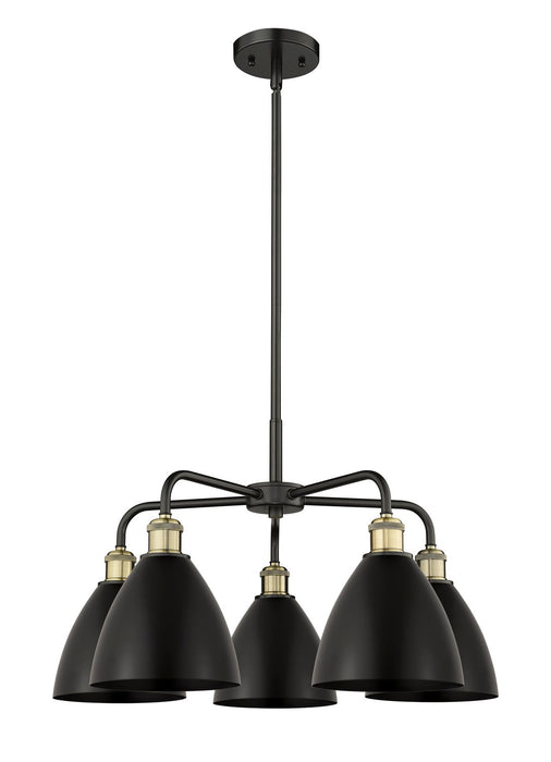 Innovations - 516-5CR-BAB-MBD-75-BK - Five Light Chandelier - Downtown Urban - Black Antique Brass