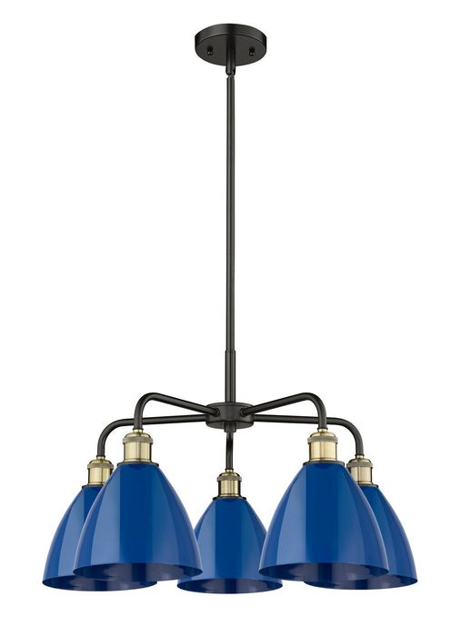 Innovations - 516-5CR-BAB-MBD-75-BL - Five Light Chandelier - Downtown Urban - Black Antique Brass