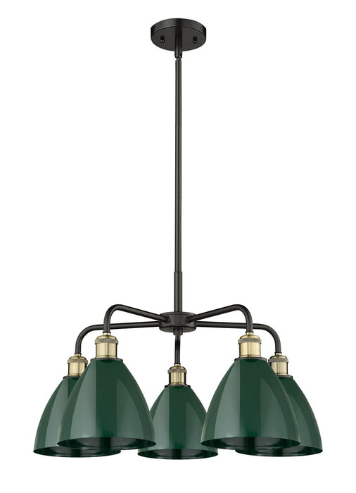 Innovations - 516-5CR-BAB-MBD-75-GR - Five Light Chandelier - Downtown Urban - Black Antique Brass