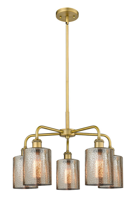 Innovations - 516-5CR-BB-G116 - Five Light Chandelier - Downtown Urban - Brushed Brass