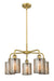 Innovations - 516-5CR-BB-G116 - Five Light Chandelier - Downtown Urban - Brushed Brass
