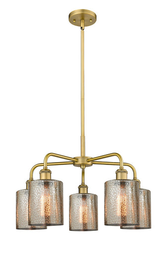 Ballston Five Light Chandelier Brushed Brass