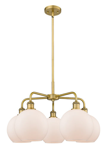 Ballston Five Light Chandelier Brushed Brass
