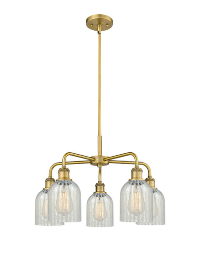Ballston Five Light Chandelier Brushed Brass