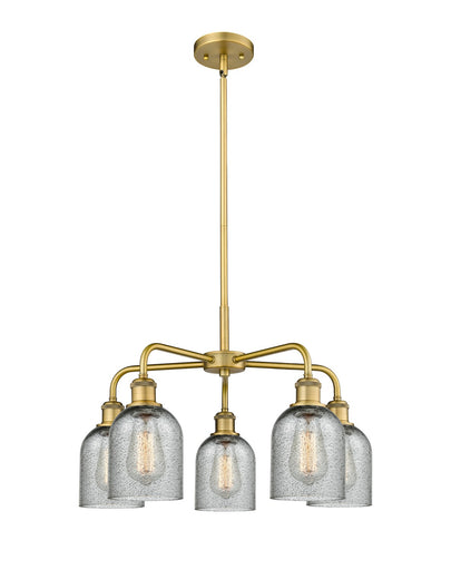 Ballston Five Light Chandelier Brushed Brass