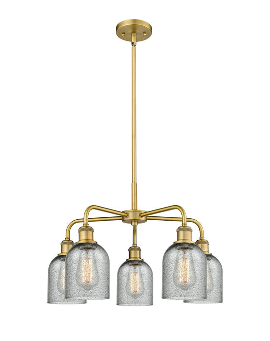 Innovations - 516-5CR-BB-G257 - Five Light Chandelier - Downtown Urban - Brushed Brass