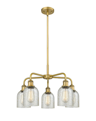 Ballston Five Light Chandelier Brushed Brass