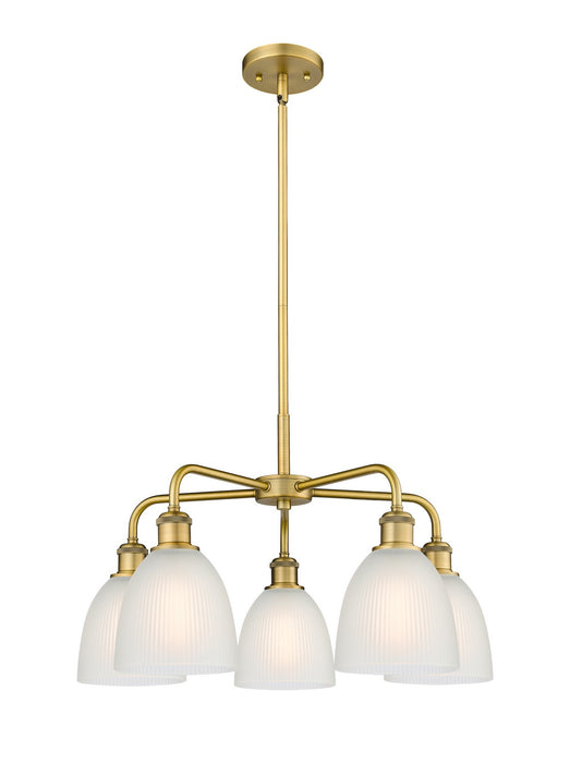 Innovations - 516-5CR-BB-G381 - Five Light Chandelier - Downtown Urban - Brushed Brass