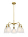Innovations - 516-5CR-BB-G381 - Five Light Chandelier - Downtown Urban - Brushed Brass