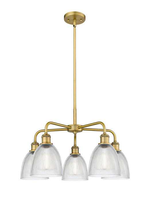 Innovations - 516-5CR-BB-G382 - Five Light Chandelier - Downtown Urban - Brushed Brass