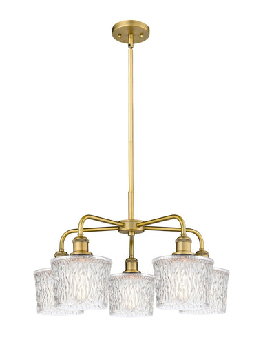 Ballston Five Light Chandelier Brushed Brass