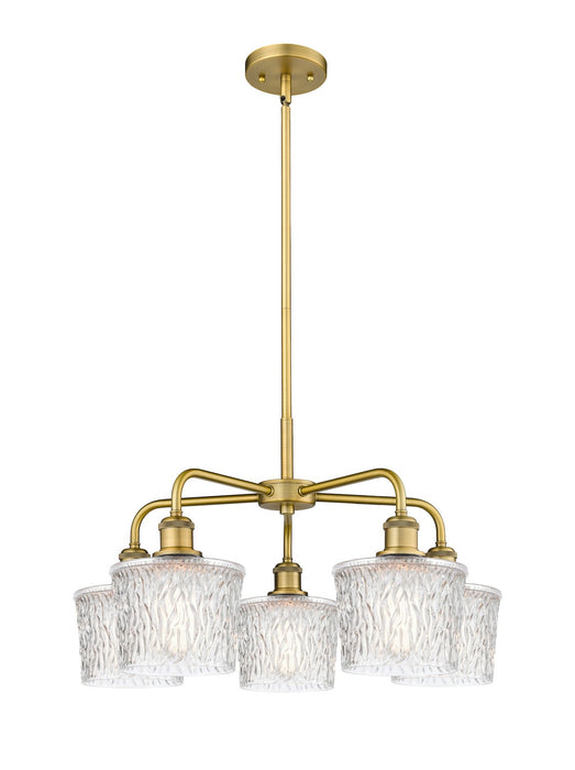 Innovations - 516-5CR-BB-G402 - Five Light Chandelier - Downtown Urban - Brushed Brass