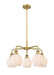 Innovations - 516-5CR-BB-G461-6 - Five Light Chandelier - Downtown Urban - Brushed Brass