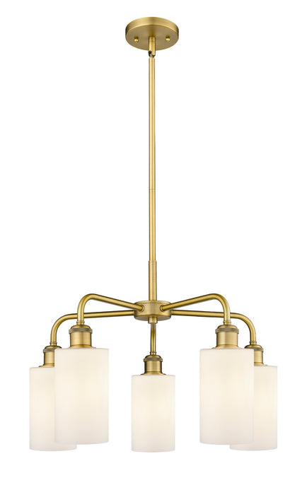 Innovations - 516-5CR-BB-G801 - Five Light Chandelier - Downtown Urban - Brushed Brass