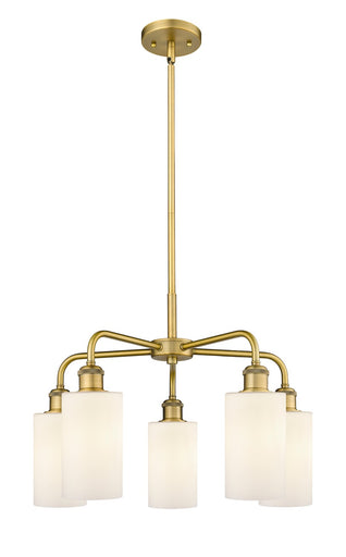 Ballston Five Light Chandelier Brushed Brass