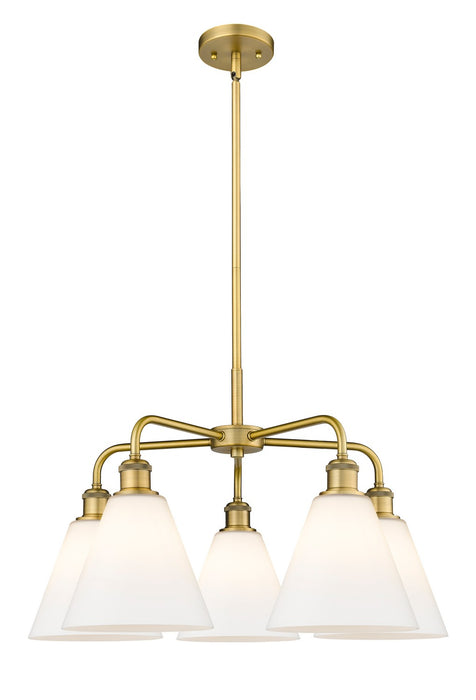 Innovations - 516-5CR-BB-GBC-81 - Five Light Chandelier - Downtown Urban - Brushed Brass
