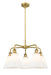 Innovations - 516-5CR-BB-GBC-81 - Five Light Chandelier - Downtown Urban - Brushed Brass