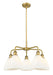 Innovations - 516-5CR-BB-GBD-751 - Five Light Chandelier - Downtown Urban - Brushed Brass