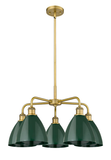 Ballston Five Light Chandelier Brushed Brass