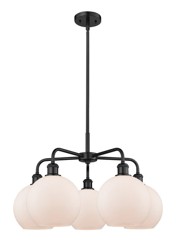 Ballston Five Light Chandelier Matte Black