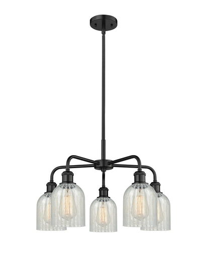 Ballston Five Light Chandelier Matte Black