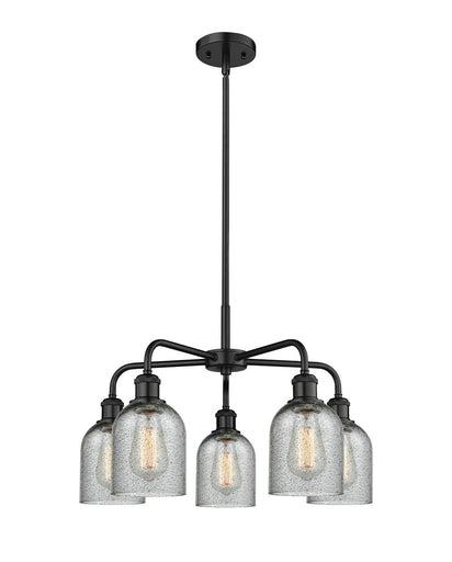 Ballston Five Light Chandelier Matte Black