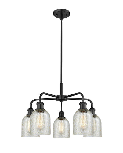 Ballston Five Light Chandelier Matte Black