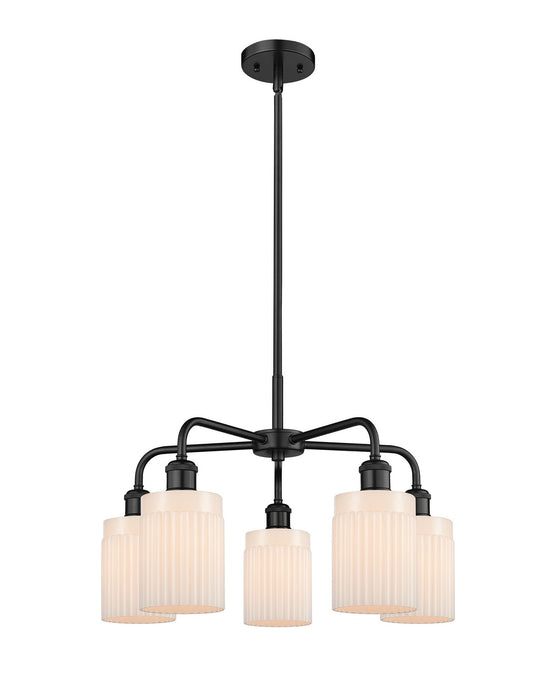 Innovations - 516-5CR-BK-G341 - Five Light Chandelier - Downtown Urban - Matte Black