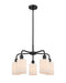 Innovations - 516-5CR-BK-G341 - Five Light Chandelier - Downtown Urban - Matte Black
