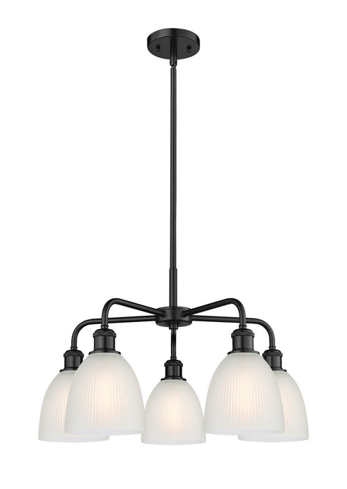 Innovations - 516-5CR-BK-G381 - Five Light Chandelier - Downtown Urban - Matte Black