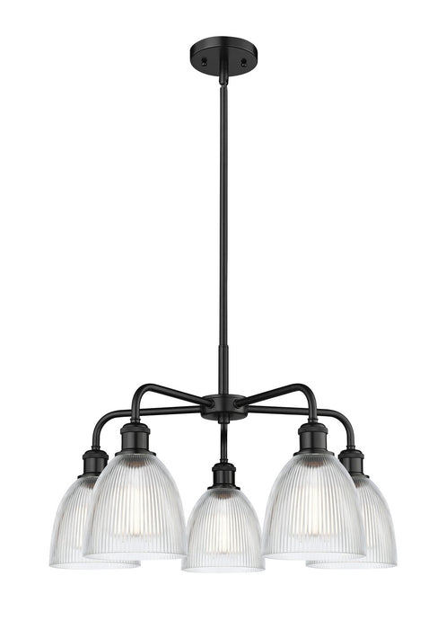 Innovations - 516-5CR-BK-G382 - Five Light Chandelier - Downtown Urban - Matte Black