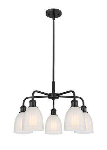 Ballston Five Light Chandelier Matte Black