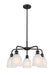 Innovations - 516-5CR-BK-G441 - Five Light Chandelier - Downtown Urban - Matte Black