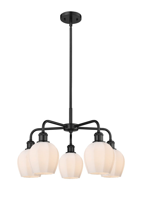 Innovations - 516-5CR-BK-G461-6 - Five Light Chandelier - Downtown Urban - Matte Black